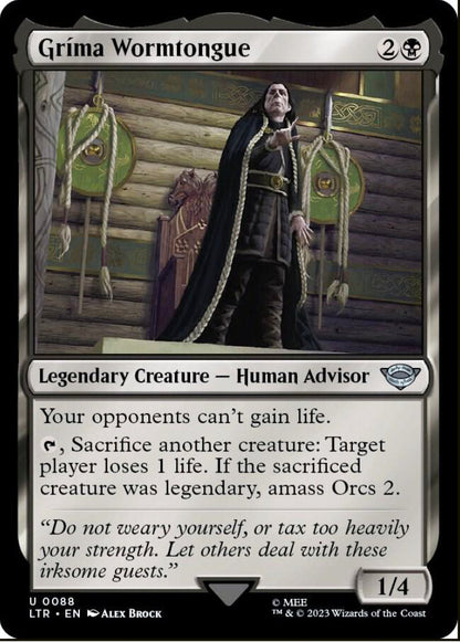 Grima Wormtongue LTR Legendary Creature Human Advisor NM
