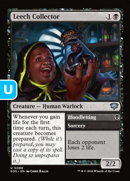 Leech Collector SOS Creature Human Warlock NM