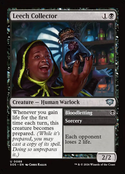 Leech Collector SOS Creature Human Warlock NM