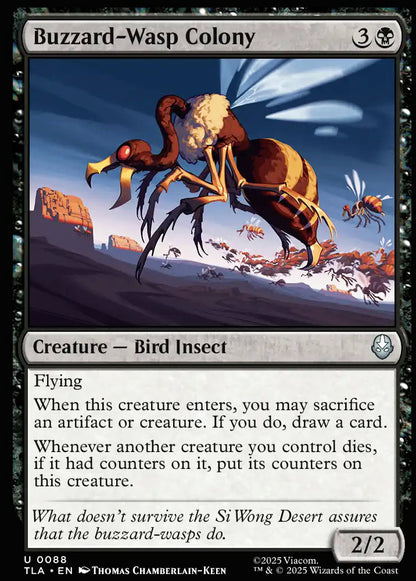 Buzzard-Wasp Colony TLA Creature Bird Insect NM
