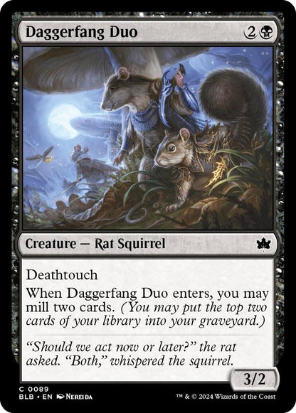 Daggerfang Duo BLB Creature Rat Squirrel NM