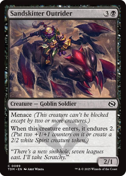 Sandskitter Outrider TDM Creature Goblin Soldier NM