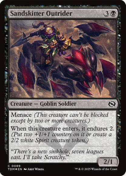 Sandskitter Outrider TDM Creature Goblin Soldier *Foil* NM