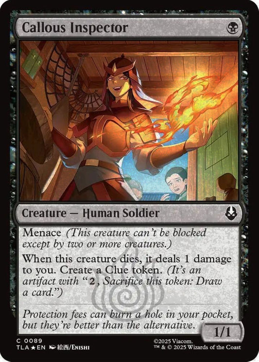 Callous Inspector TLA Creature Human Soldier *Foil* NM