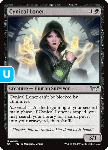 Cynical Loner DSK Creature Human Survivor NM