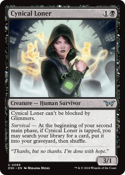 Cynical Loner DSK Creature Human Survivor NM