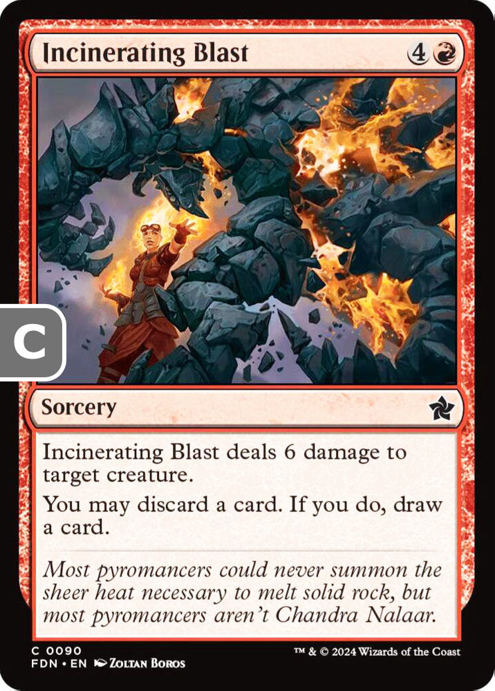 Incinerating Blast FDN Sorcery  NM