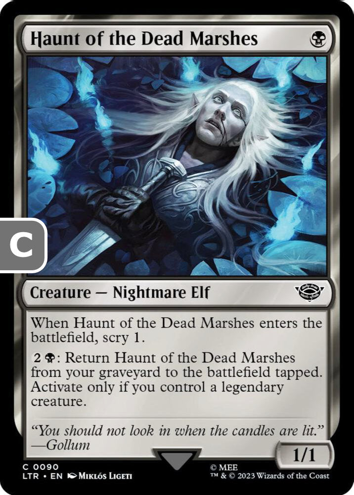 Haunt of the Dead Marshes LTR Creature Nightmare Elf NM