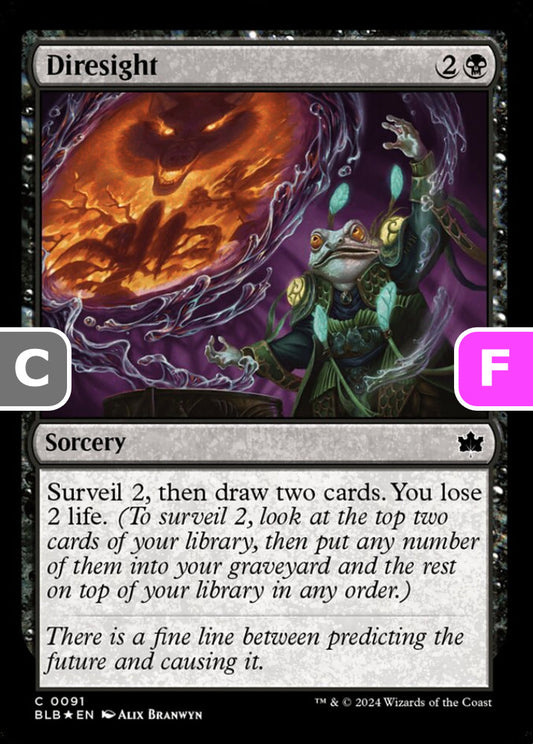 Diresight BLB Sorcery  *Foil* NM