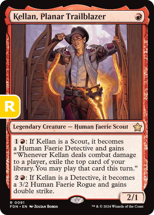 Kellan, Planar Trailblazer FDN Legendary Creature Human Faerie Scout NM