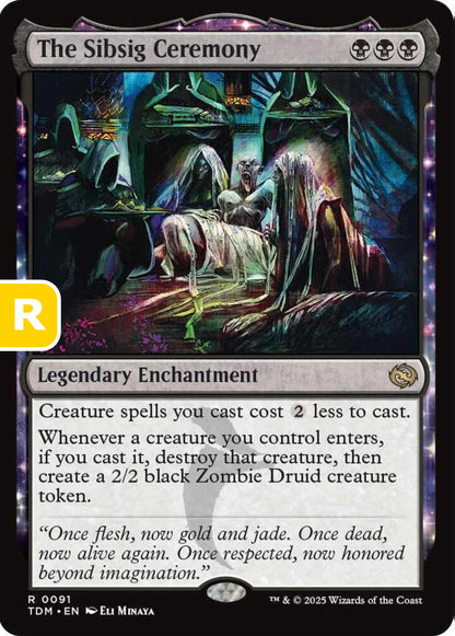 The Sibsig Ceremony TDM Legendary Enchantment  NM