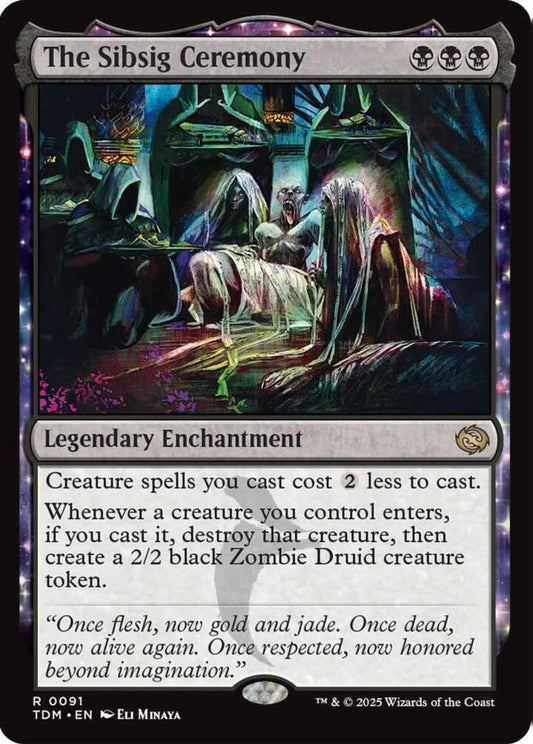The Sibsig Ceremony TDM Legendary Enchantment  NM