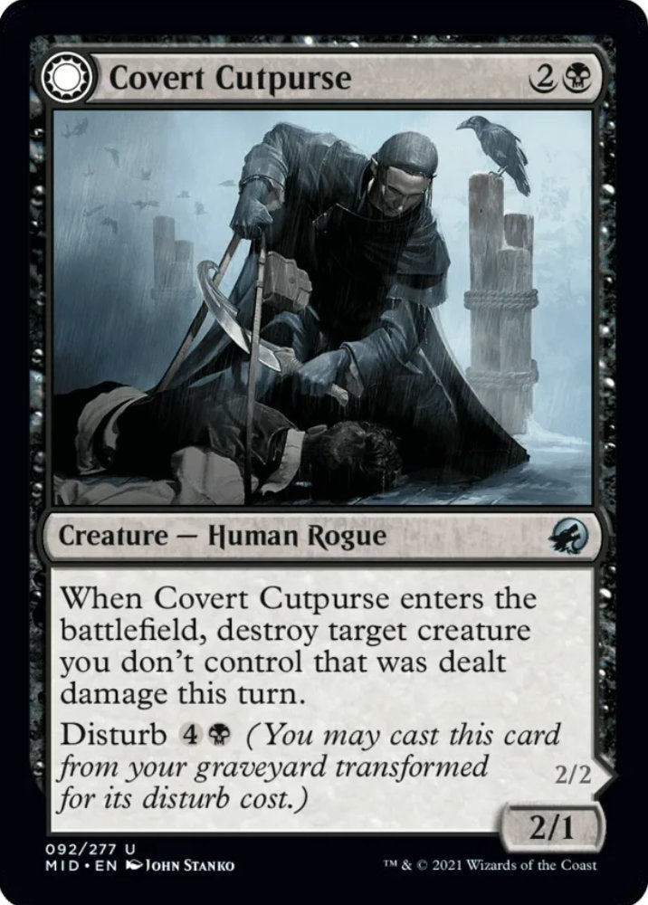 Covert Cutpurse/Covetous Geist MID Creature Human Rogue/Spirit Rogue NM