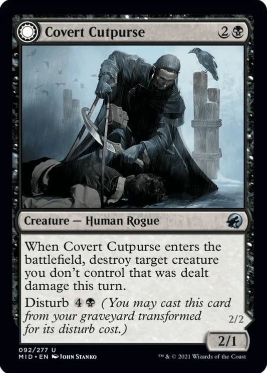 Covert Cutpurse/Covetous Geist MID Creature Human Rogue/Spirit Rogue NM