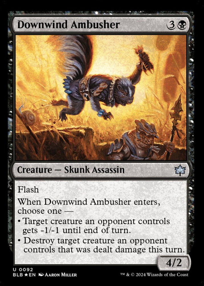 Downwind Ambusher BLB Creature Skunk Assassin *Foil* NM