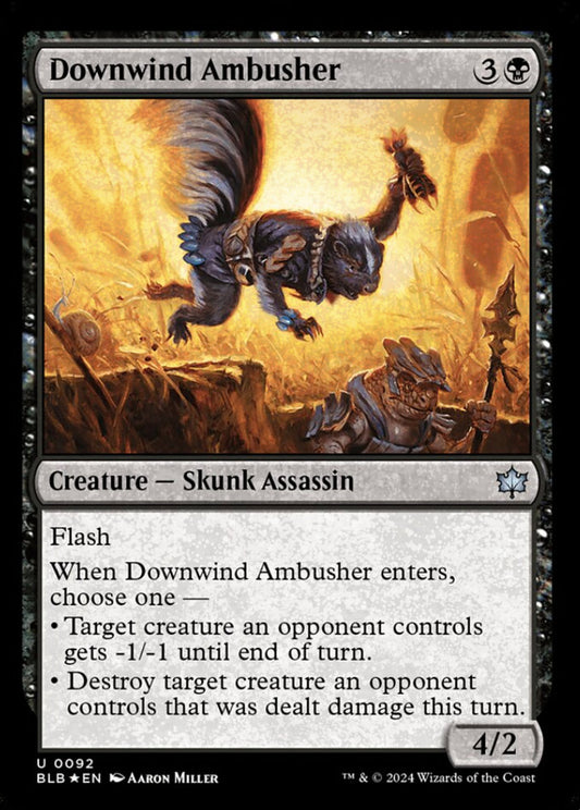 Downwind Ambusher BLB Creature Skunk Assassin *Foil* NM
