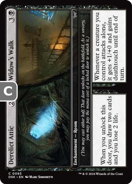 Derelict Attic // Widow's Walk DSK Enchantment Room NM