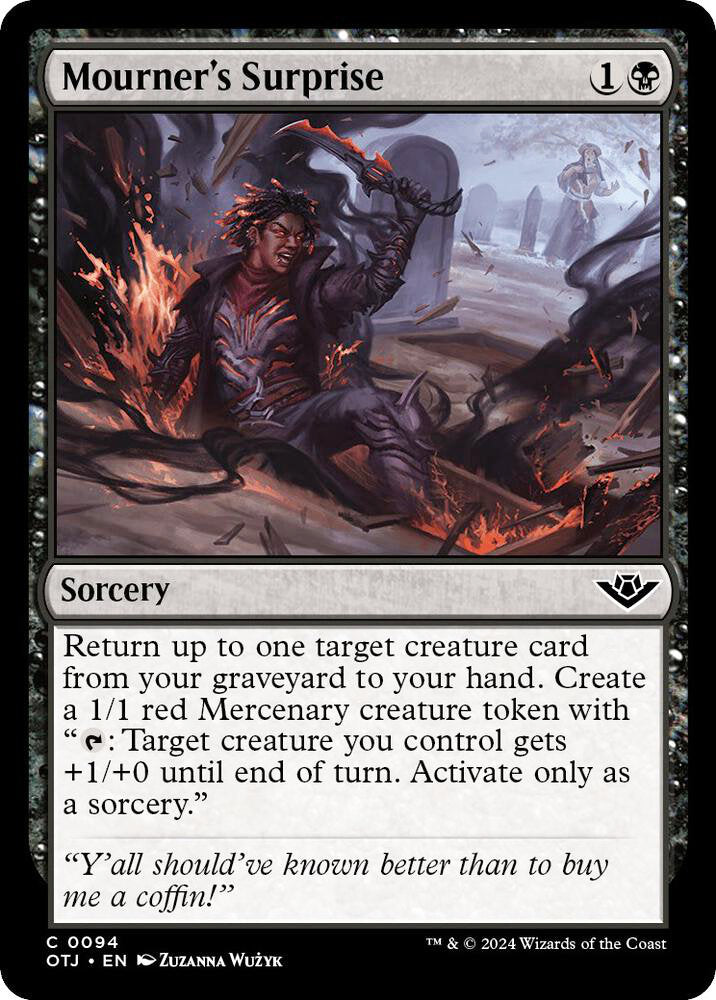 Mourner's Surprise Sorcery  OTJ NM
