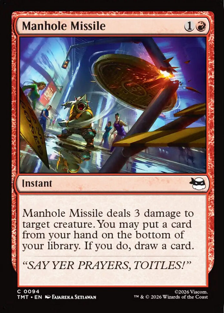 Manhole Missile TMT Instant  NM