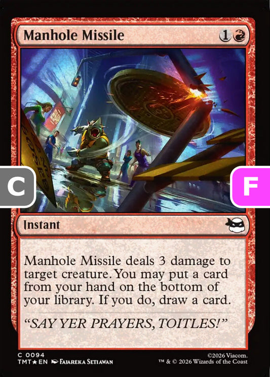 Manhole Missile TMT Instant  *Foil* NM