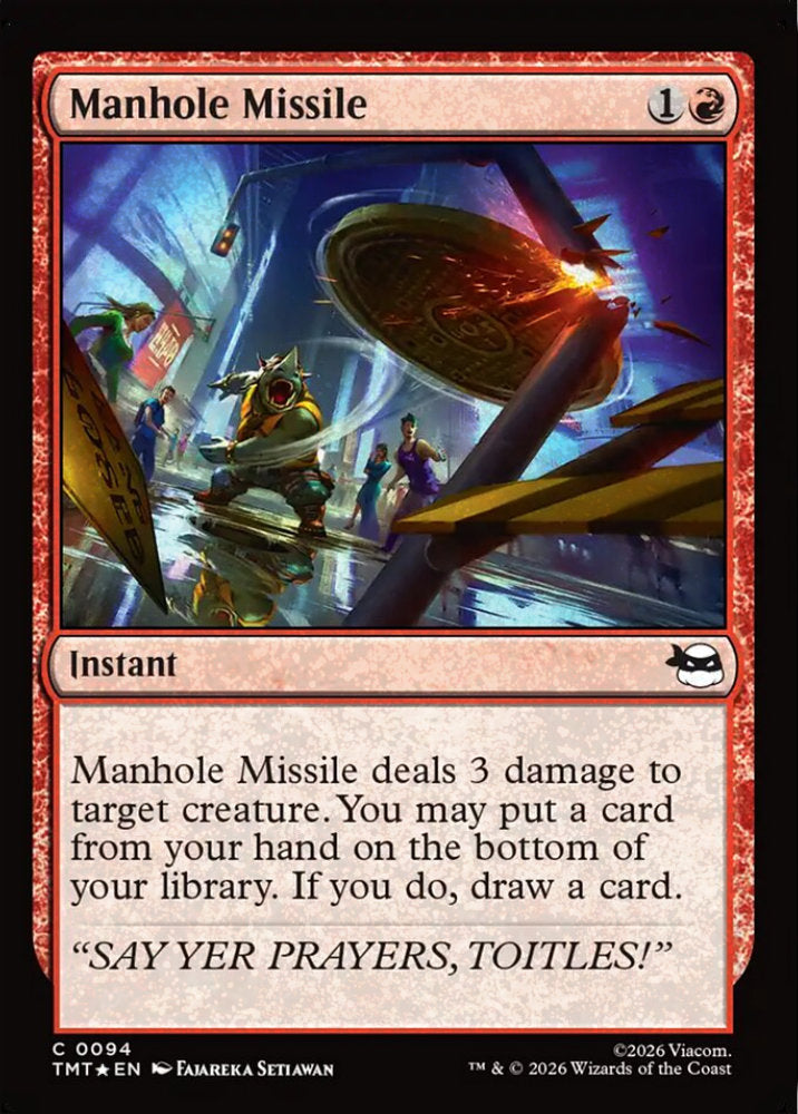 Manhole Missile TMT Instant  *Foil* NM
