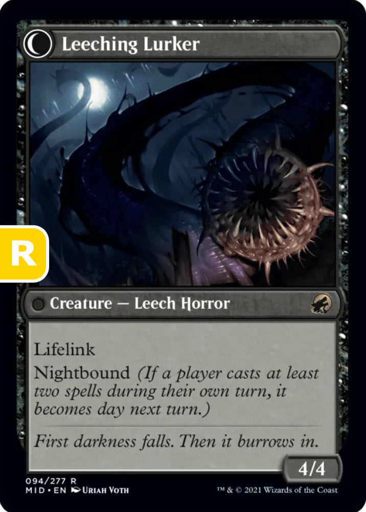 Curse of Leeches/Leeching Lurker MID Enchantment/Creature  Aura Curse/Leech Horror NM