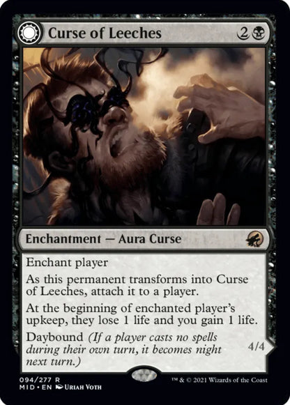 Curse of Leeches/Leeching Lurker MID Enchantment/Creature  Aura Curse/Leech Horror NM