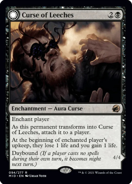 Curse of Leeches/Leeching Lurker MID Enchantment/Creature  Aura Curse/Leech Horror NM