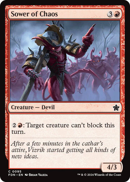 Sower of Chaos FDN Creature Devil NM