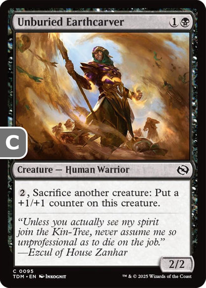 Unburied Earthcarver TDM Creature Unburied Earthcarver NM