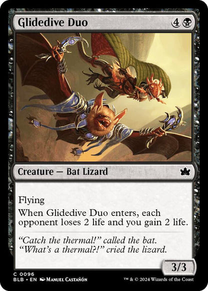 Glidedive Duo BLB Creature Bat Lizard NM