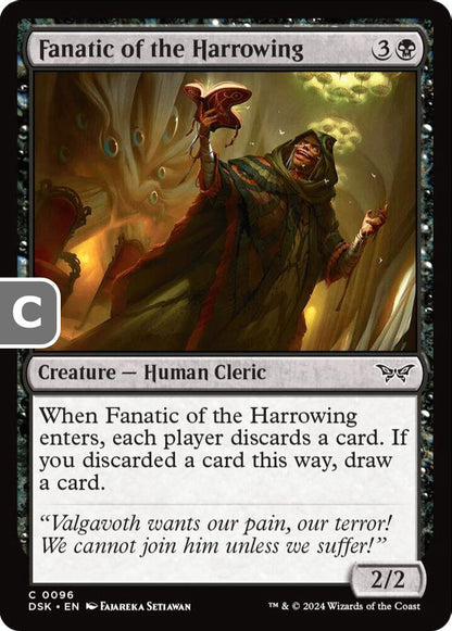 Fanatic of the Harrowing DSK Creature Human Cleric NM