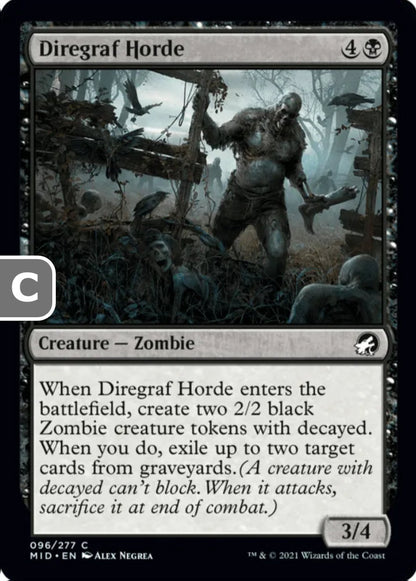 Diregraf Horde MID Creature Zombie NM