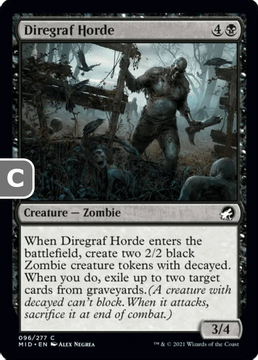 Diregraf Horde MID Creature Zombie NM