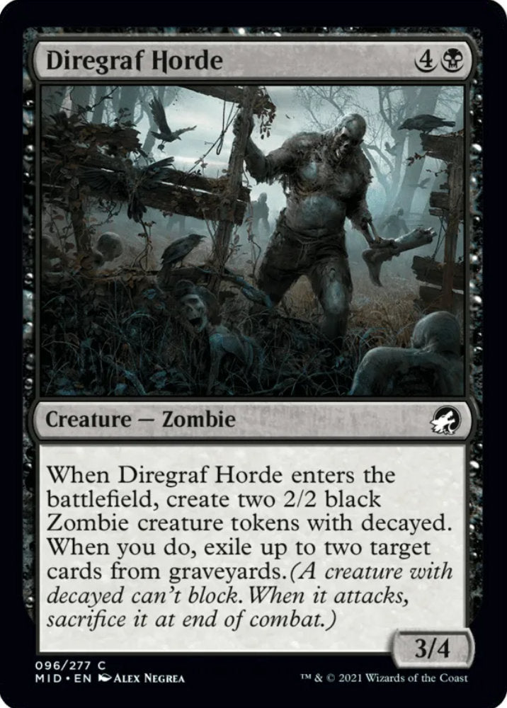 Diregraf Horde MID Creature Zombie NM