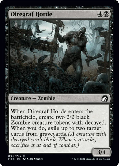 Diregraf Horde MID Creature Zombie NM