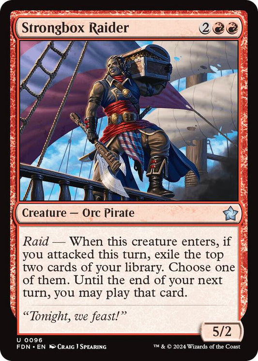 Strongbox Raider FDN Creature Orc Pirate NM