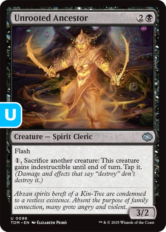 Unrooted Ancestor TDM Creature Spirit Cleric NM