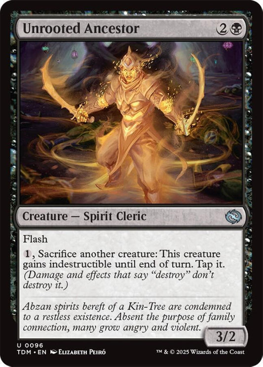 Unrooted Ancestor TDM Creature Spirit Cleric NM