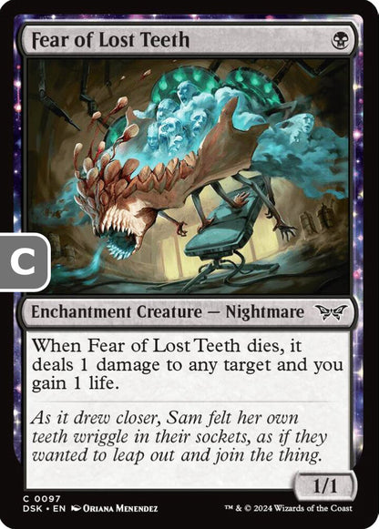 Fear of Lost Teeth DSK Enchantment Creature Nightmare NM