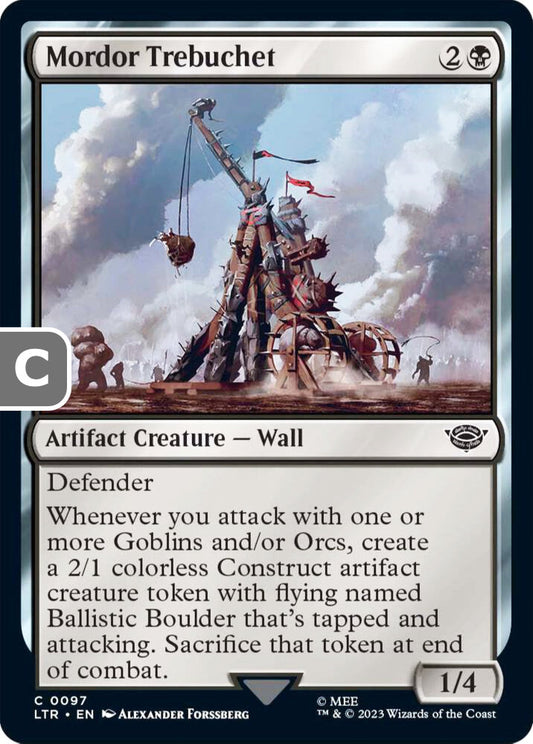 Mordor Trebuchet LTR Artifact Creature Wall NM