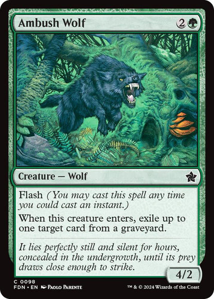 Ambush Wolf FDN Creature Wolf NM