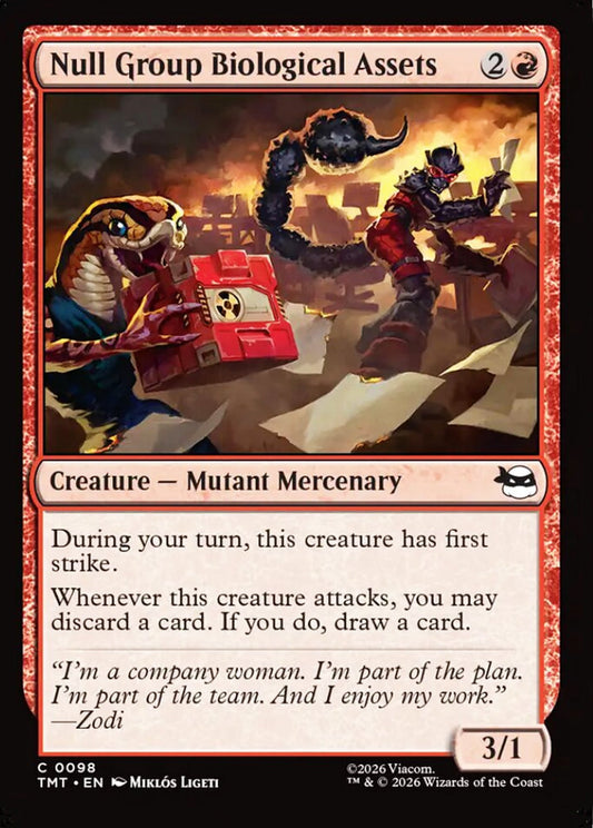 Null Group Biological Assets TMT Creature Mutant Mercenary NM