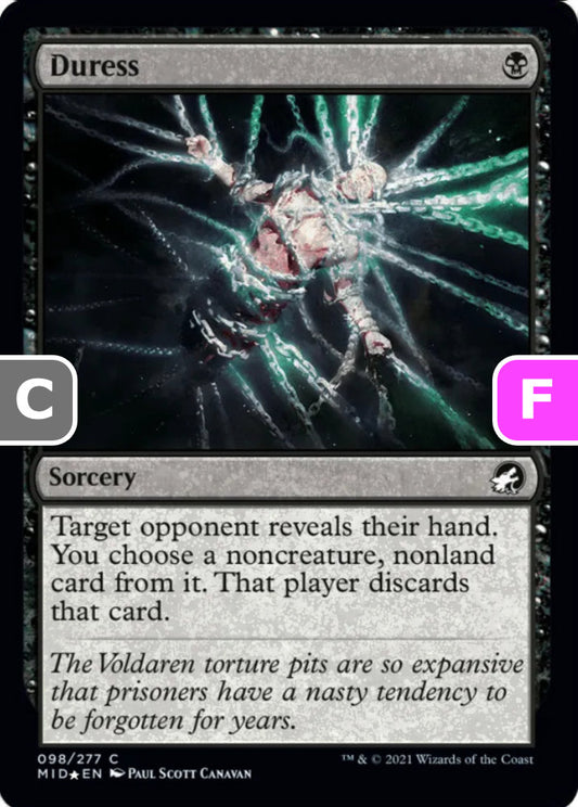 Duress MID Sorcery  *Foil* NM