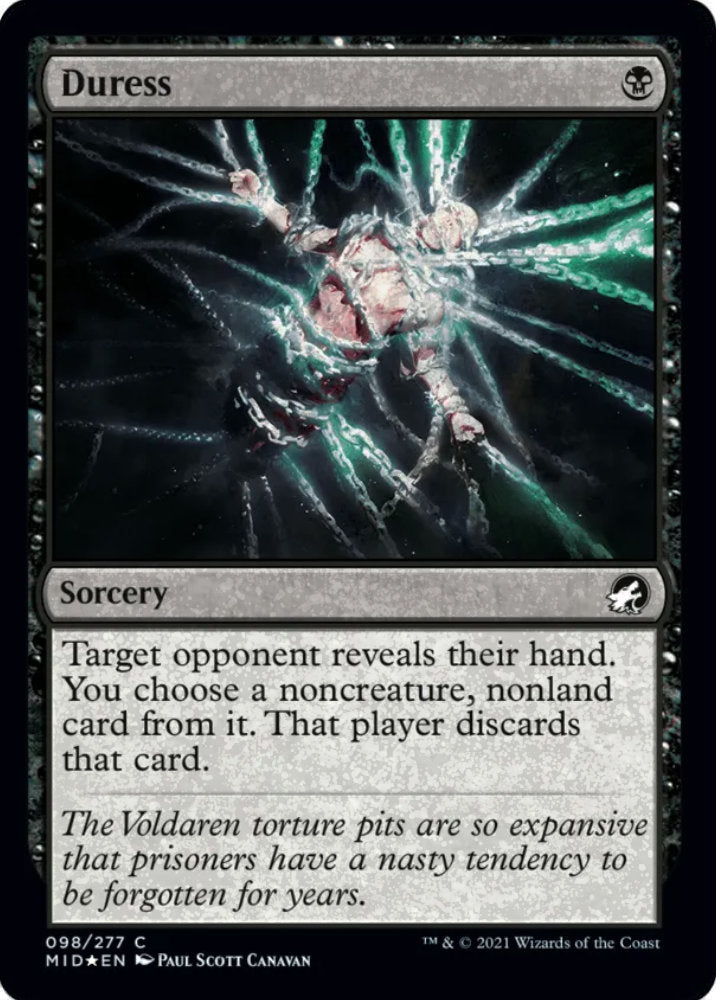 Duress MID Sorcery  *Foil* NM