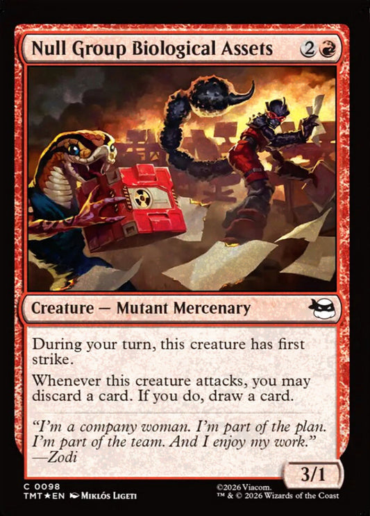 Null Group Biological Assets TMT Creature Mutant Mercenary *Foil* NM