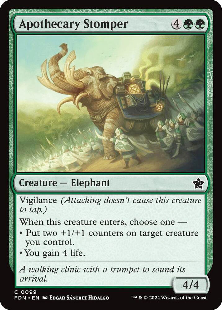 Apothecary Stomper FDN Creature Elephant NM