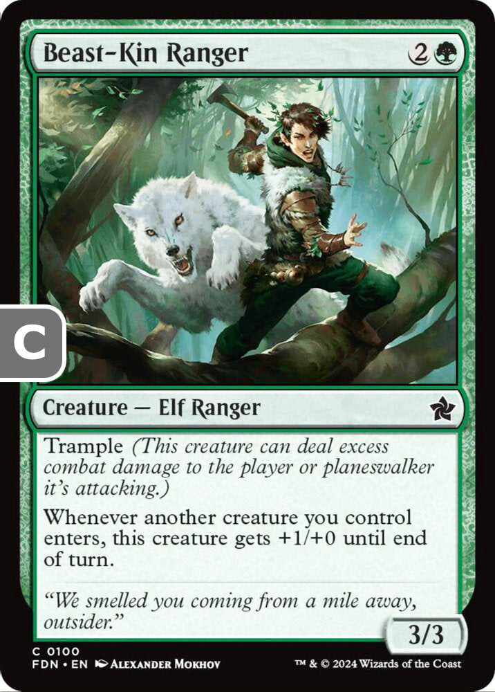 Beast-Kin Ranger FDN Creature Elf Ranger NM