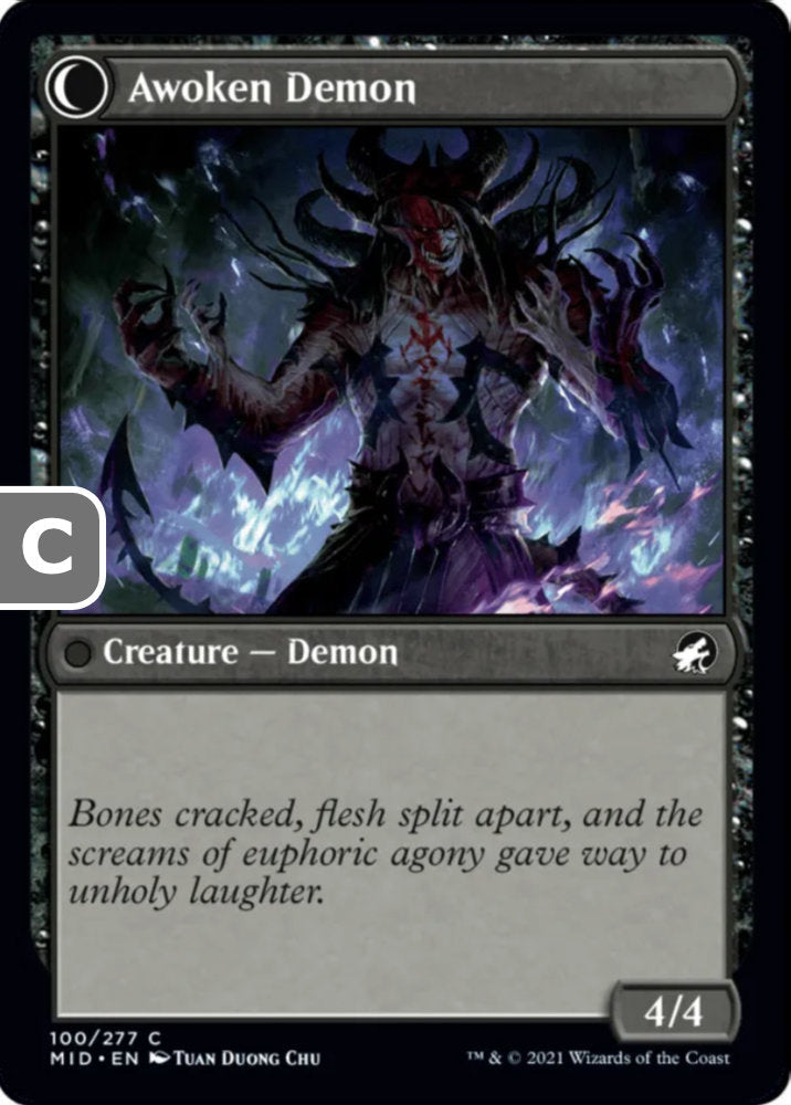 Ecstatic Awakener/Awoken Demon MID Creature Human Wizard/Demon NM