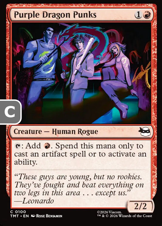 Purple Dragon Punks TMT Creature Human Rogue NM